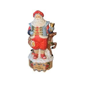 Vintage Ole St. Nick Muisic Box Plays "Here Comes Santa Claus" Christmas